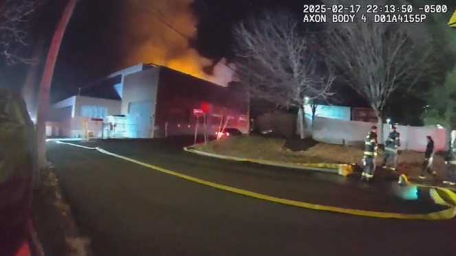 Video shows police response to Pennsylvania factory fire