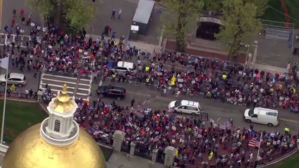 Protesters Push For Gov Baker To Reopen Massachusetts