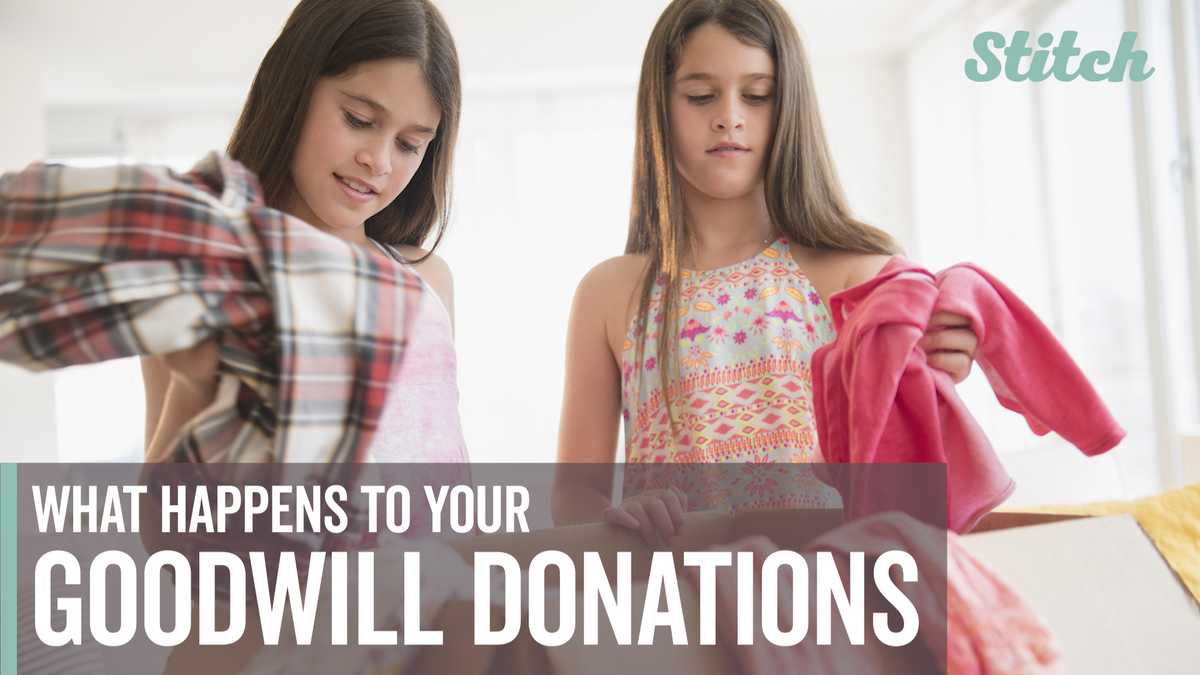 What happens to your Goodwill donations