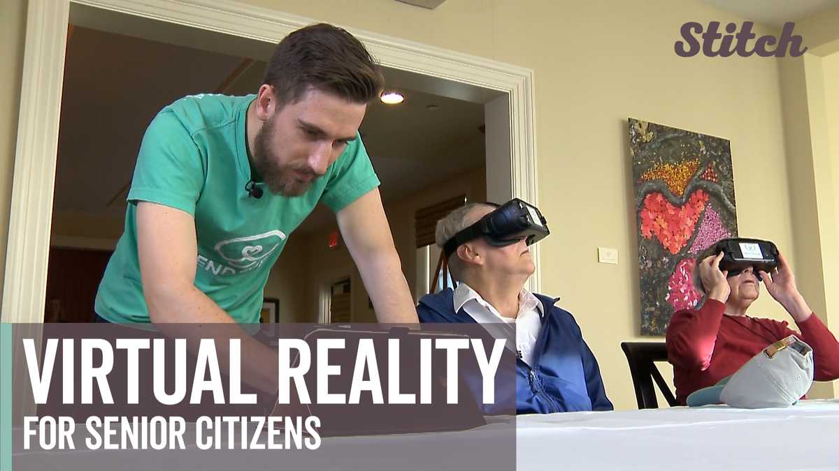 Virtual reality technology helps senior citizens travel new heights