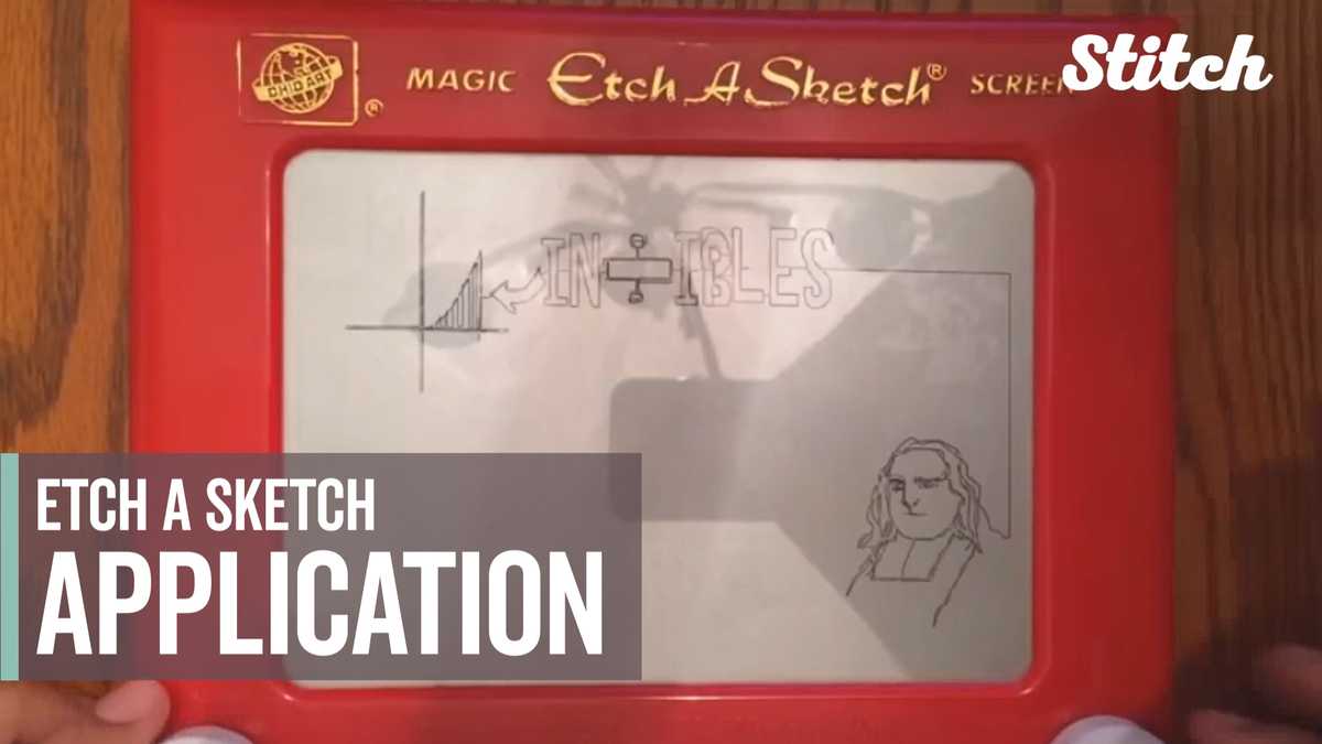Student uses Etch A Sketch to help achieve his engineering dreams