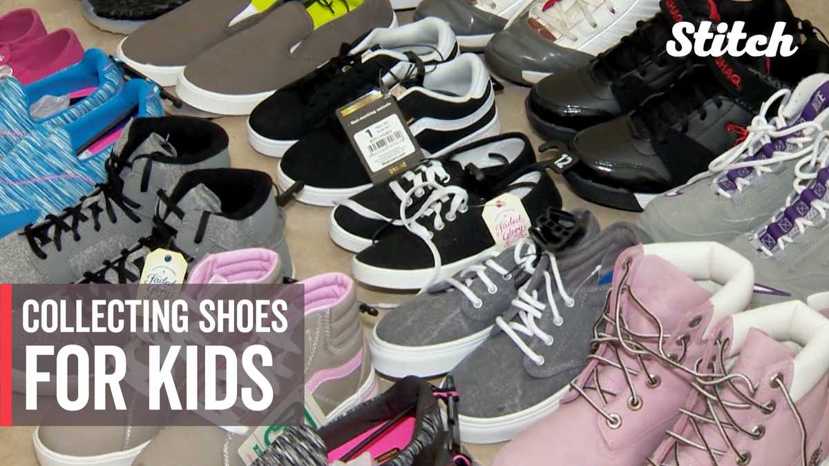 7yearold girl collects, donates shoes to kids in need