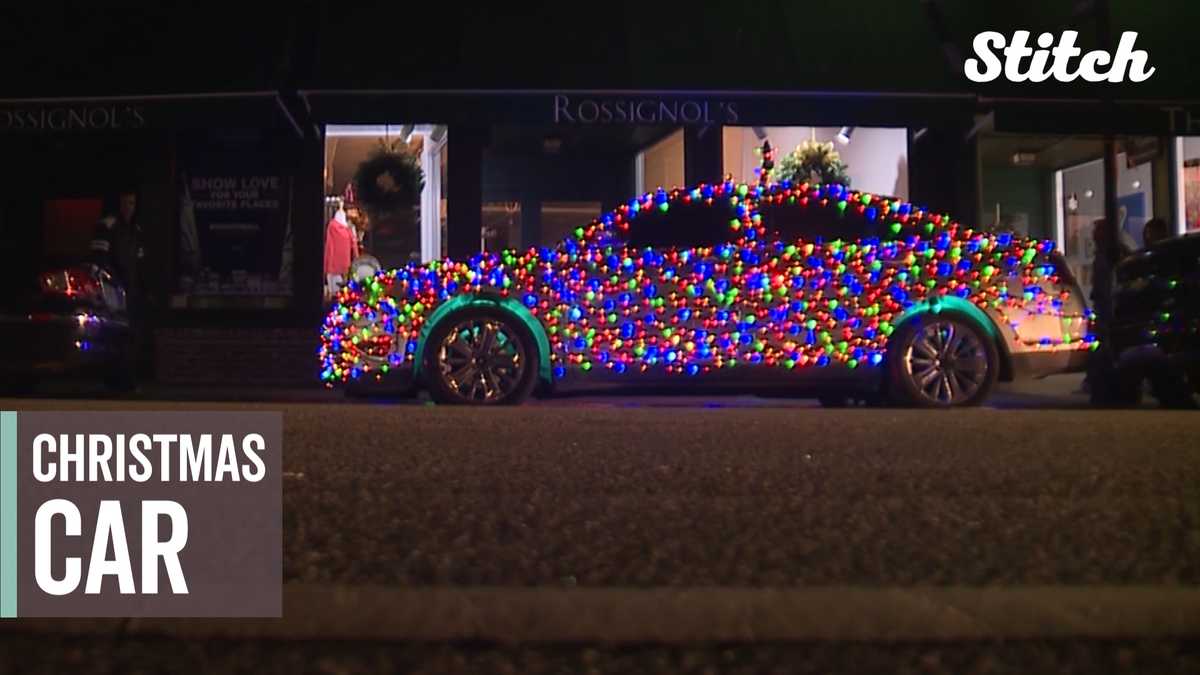 Man decorates 'Christmas Car' with thousands of holiday lights