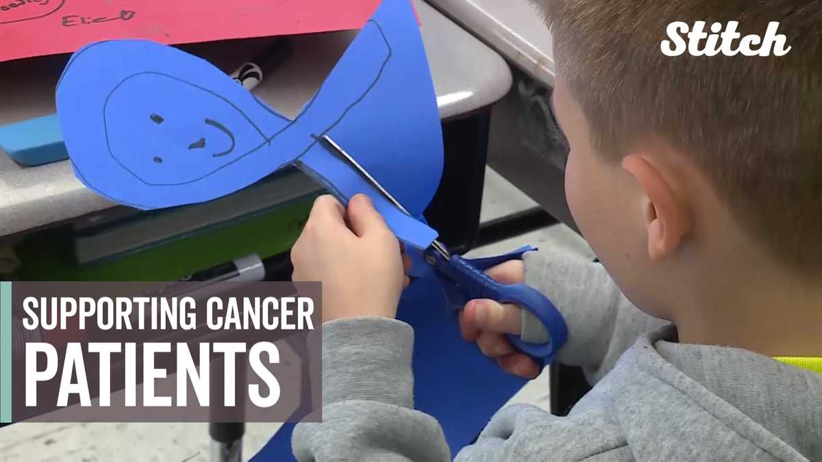 Elementary students make 'chemo care bags' to support principal