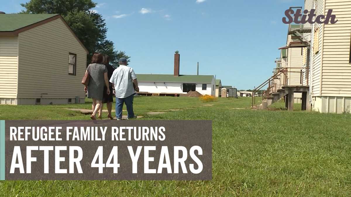 Vietnamese family returns to barracks 44 years after seeking refuge there