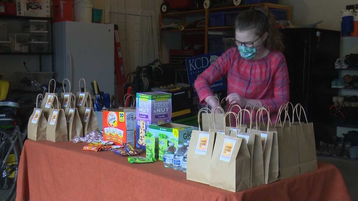 High schooler provides snacks for health care workers on the front lines