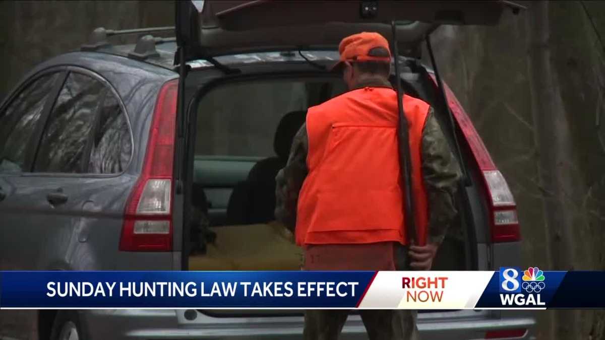 SUNDAY HUNTING law goes into effect