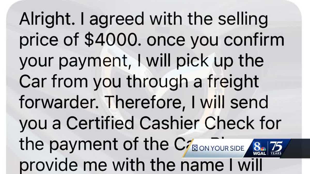 Fake check scammers target online sellers