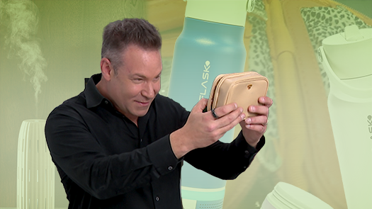 jeff rossen teams up with oprah daily to unveil top gift picks for 2024, including a light-up cosmetic case, a water bottle with a speaker, and an app-powered diffuser.