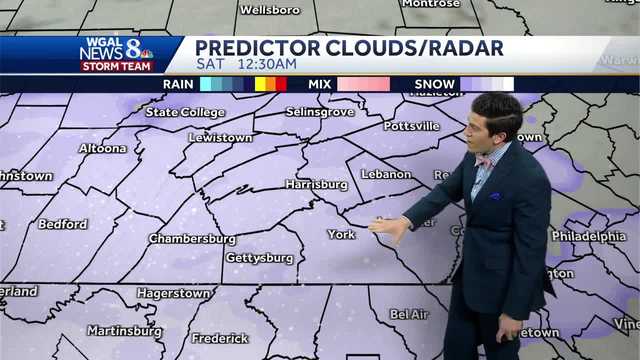 Hour-by-hour snow projections for South-Central Pa. - Vimarsana News