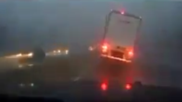 Georgia: Video shows deadly storm system toppling tractor trailer - Vimarsana News