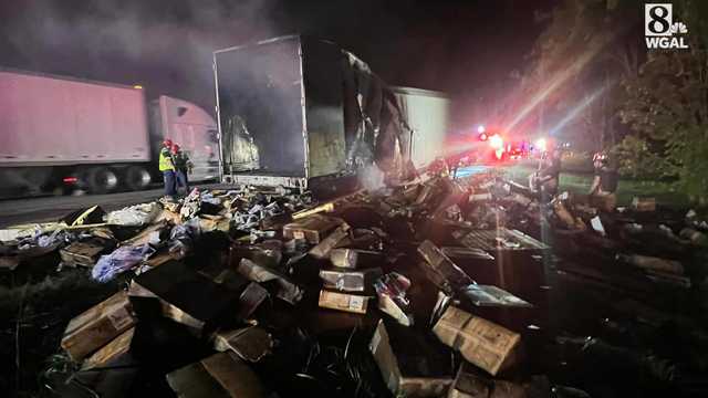Multiple crews douse tractor-trailer fire in Lebanon County, Pa. - Vimarsana News