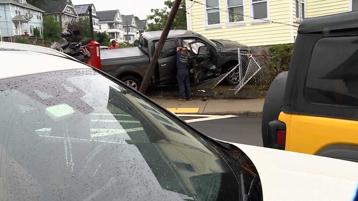 House, parked cars struck in Boston chainreaction crash