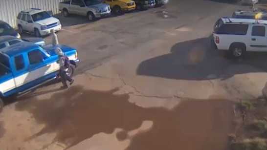Police seek two caught on camera stealing pickup truck in OKC
