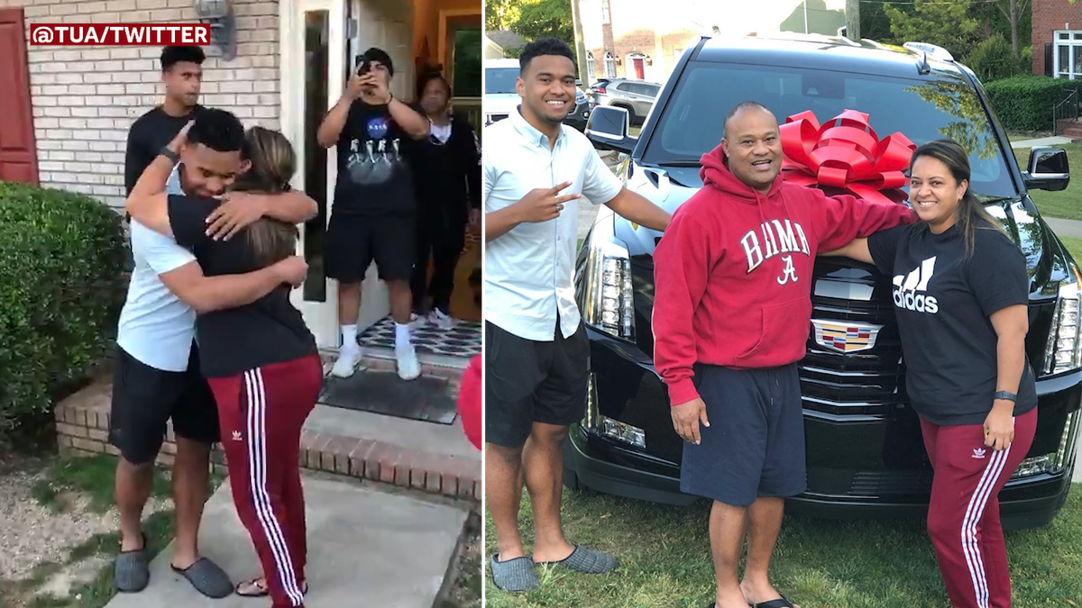 VIDEO: NFL QB Tua Tagovailoa buys mom new car Cadillac Escalade for  Mother's Day 2020