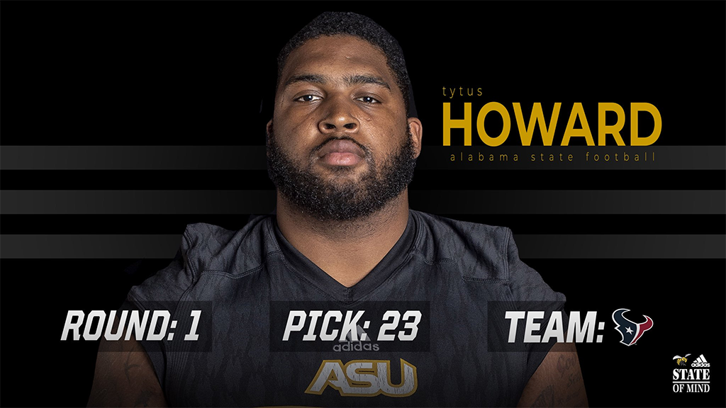 NFL Draft 2019: Alabama State's Tytus Howard taken in first round by Texans