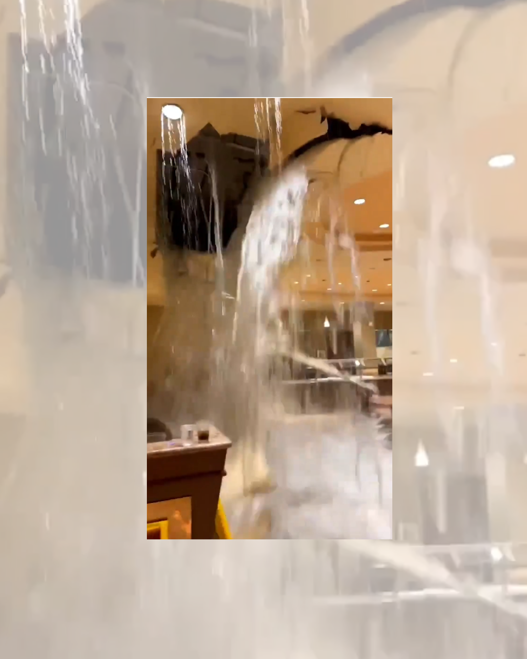 koco.com - Addison Kliewer - Oh my God!': Wild video shows ceiling collapse inside Norman hotel lobby