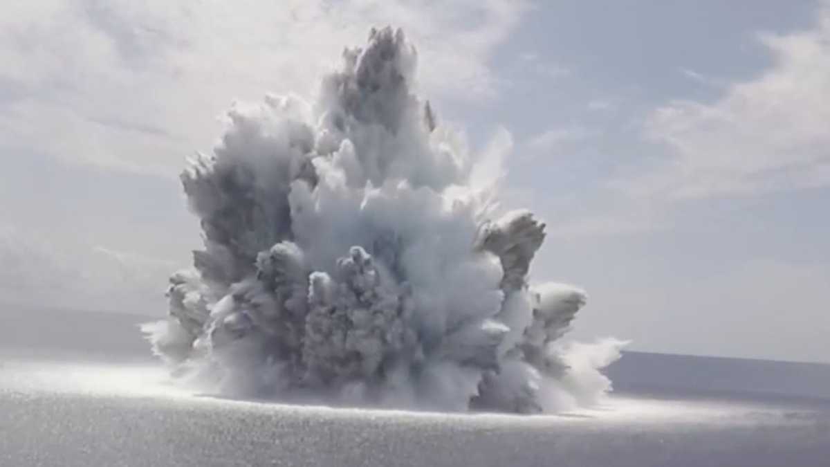 WATCH Navy's 'experimental explosion' registers a 3.9 magnitude