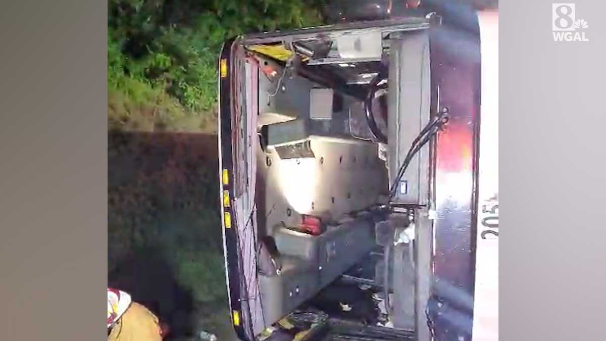 Video captures deadly charter bus crash scene