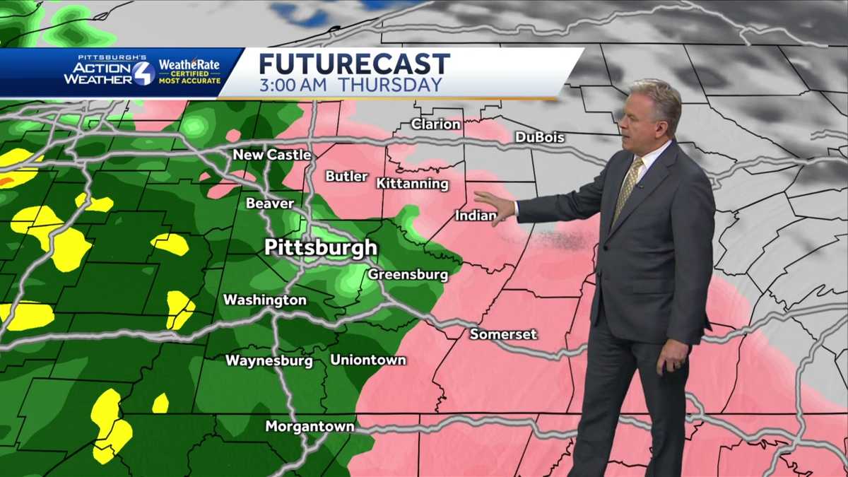 Dry through Wednesday; wintry mix coming Thursday