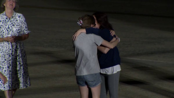 freed americans touchdown on u.s. soil
