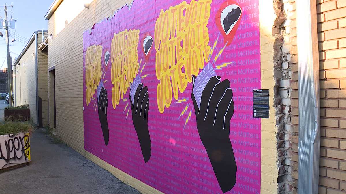 Creative murals installed in Birmingham to encourage people to vote