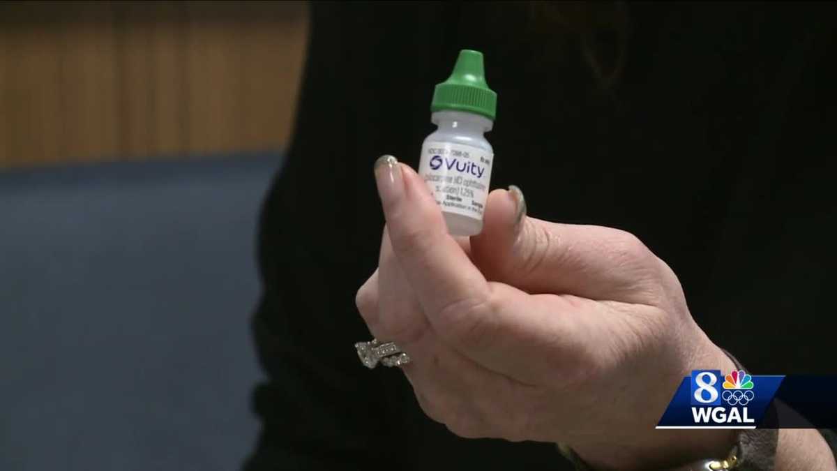 Prescription eye drops treat blurry near vision