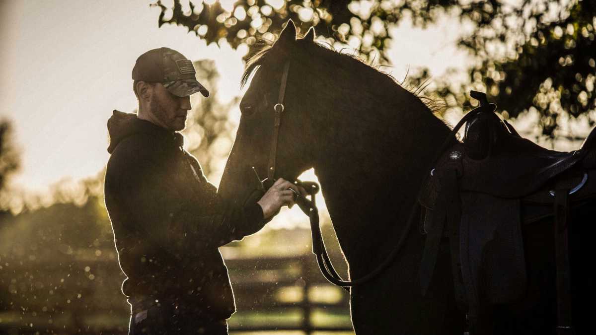 War Horses for Veterans teaches veterans basics of horsemanship
