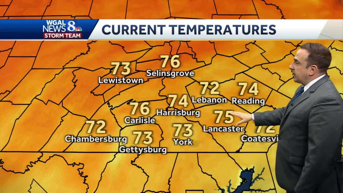 Increasing clouds today, few showers Friday