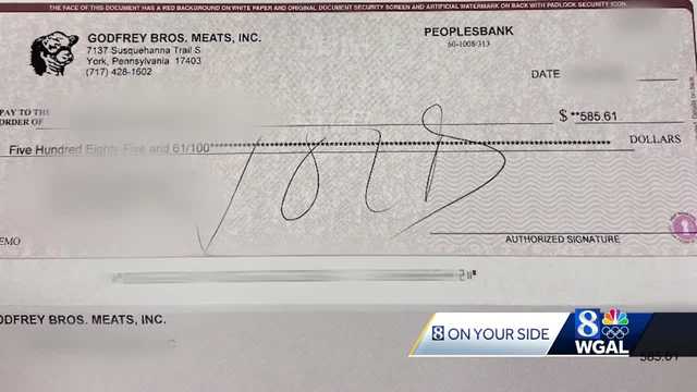 South-Central Pa. business becomes victim of check washing fraud - Vimarsana News