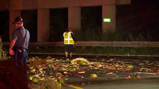 Mass. tractor-trailer crash sends hundreds of watermelons crashing onto highway - Vimarsana News