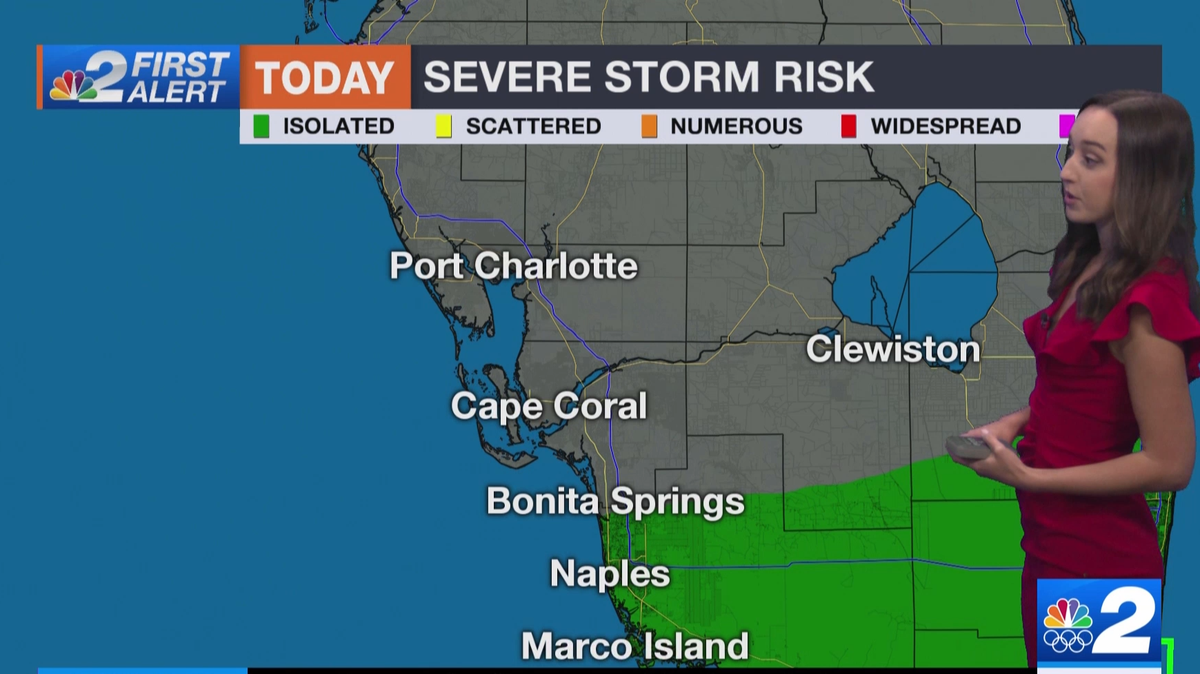 Strong to severe storms possible, cold front this afternoon