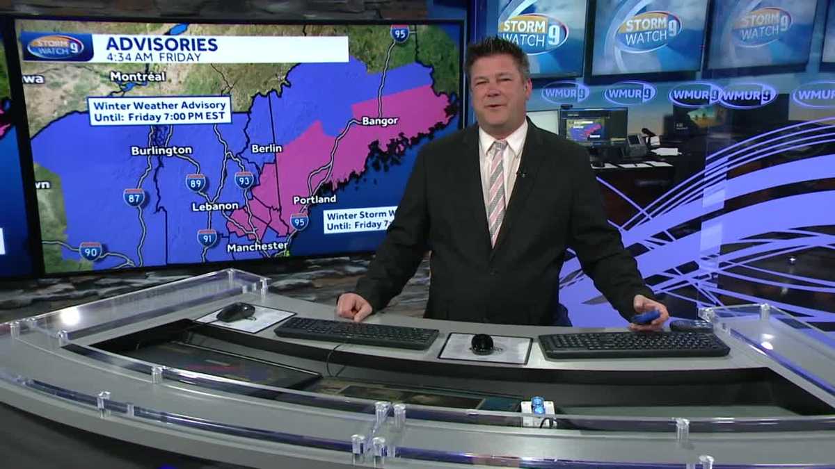 New Hampshire forecast video Snow continues to fall