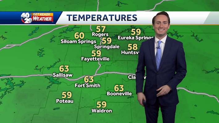 Warm & cloudy weather continues for Sunday