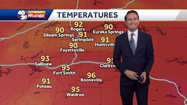 Hot tomorrow with some slight relief on the way