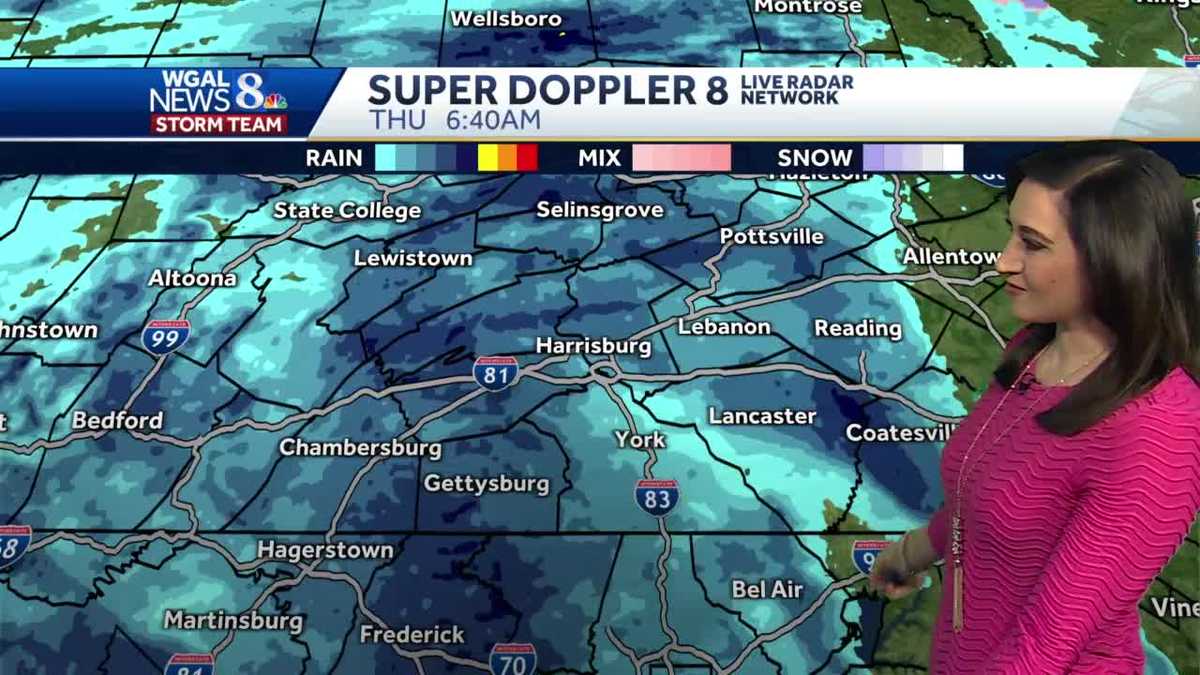 CENTRAL PA. WEATHER rain all day long