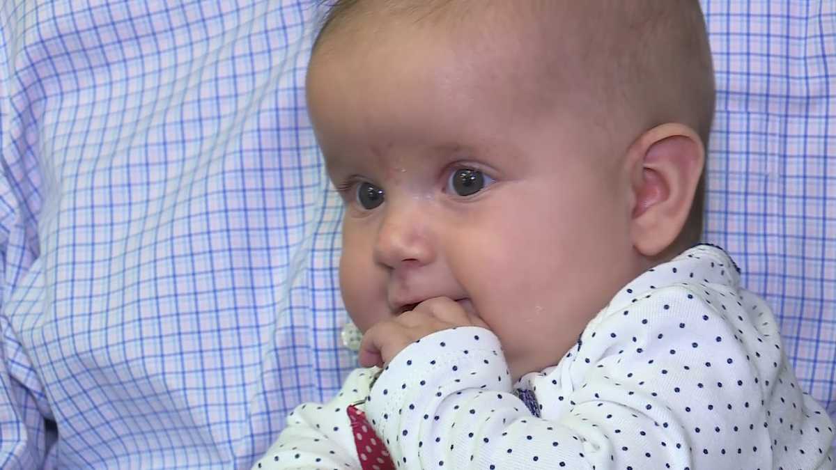 4monthold thriving after lifechanging surgery in the womb