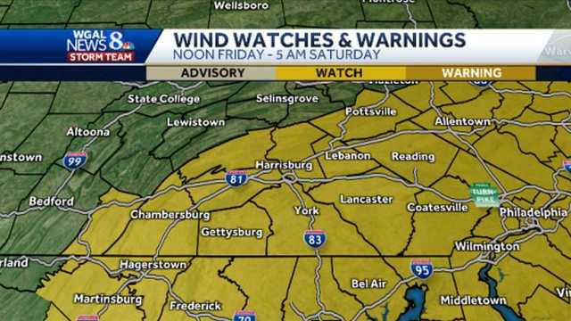 National Weather Service issues wind advisory for central Pa. - Vimarsana News
