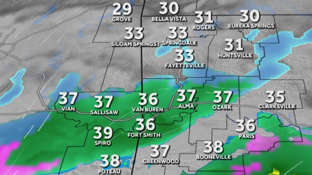 Hour-by-hour: Arkansas' Thursday morning winter weather chances