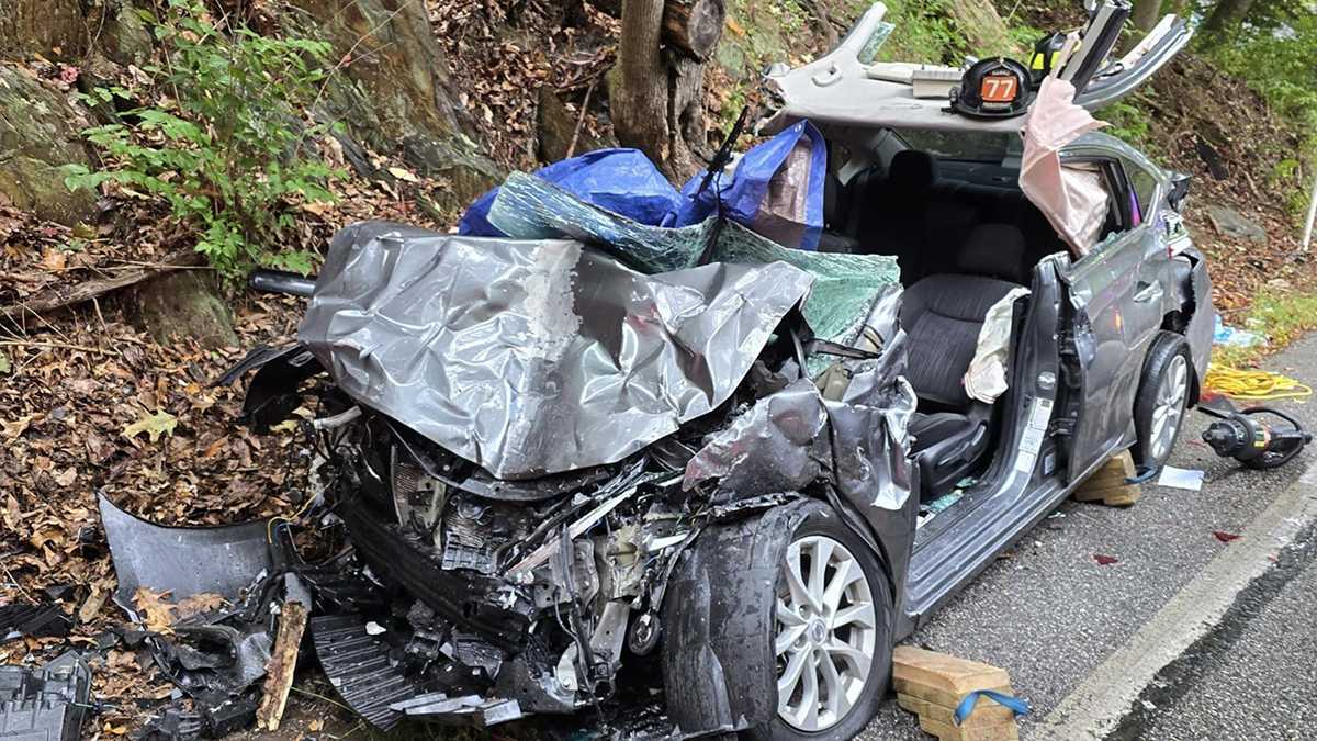 Person trapped in vehicle after accident in York Township