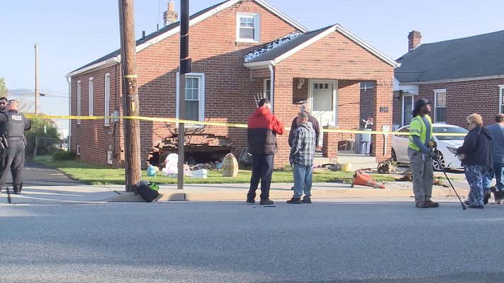 Vehicle crashes into York home