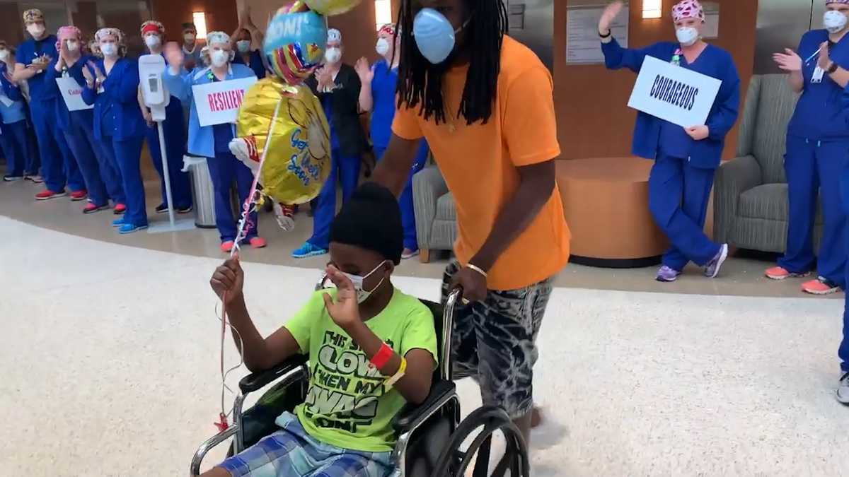 11-year-old boy with COVID-19 released from hospital after being on ...